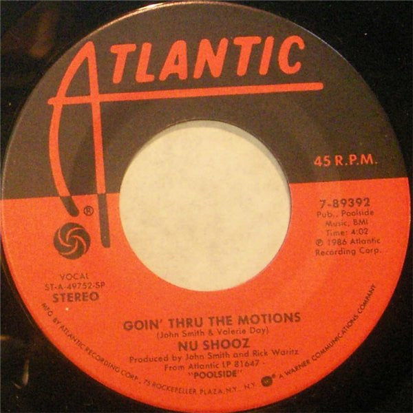 Nu Shooz : Point Of No Return / Goin' Thru The Motions (7")