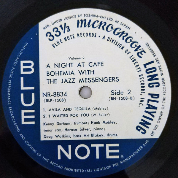The Jazz Messengers* : At The Cafe Bohemia Volume 2 (LP, Album, Mono, RE)