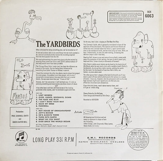 Yardbirds* : The Yardbirds (LP, Album, RE)