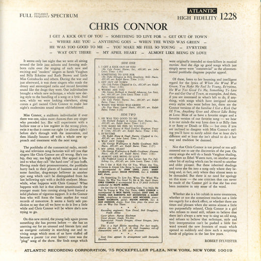 Chris Connor : Chris Connor (LP, RE)