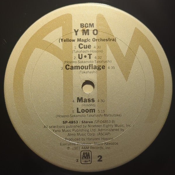 YMO* : BGM (LP, Album)