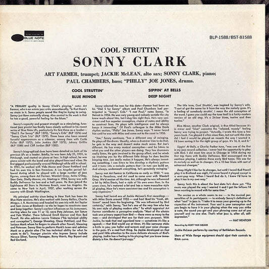 Sonny Clark : Cool Struttin' (LP, Album, RE)