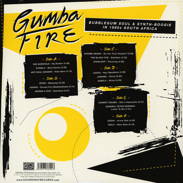 Various : Gumba Fire (Bubblegum Soul & Synth-Boogie In 1980s South Africa) (3xLP, Comp)