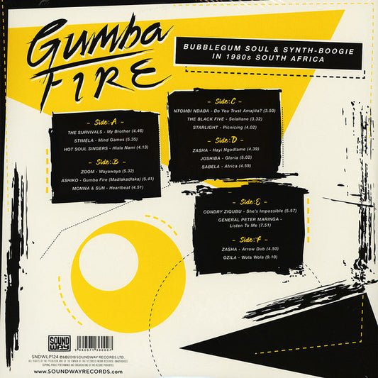Various : Gumba Fire (Bubblegum Soul & Synth-Boogie In 1980s South Africa) (3xLP, Comp)