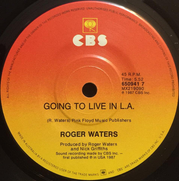 Roger Waters : Radio Waves (7", Single, Promo)