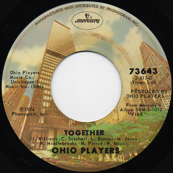 Ohio Players : Fire / Together (7", Single, San)