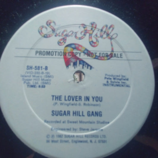 Sugar Hill Gang* : The Lover In You (12", Promo)
