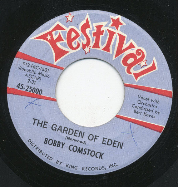 Bobby Comstock : Just A Piece Of Paper / The Garden Of Eden (7", Single)