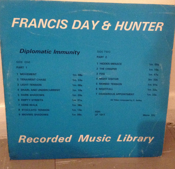 E. Astley* : Diplomatic Immunity (10", Mono)