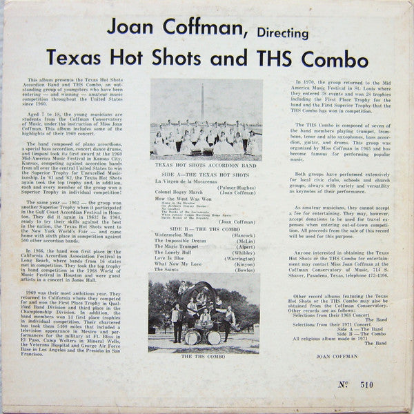 Texas Hot Shots, The THS Combo : Texas Hot Shots and THS Combo (LP, Album)