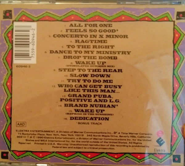 Brand Nubian : One For All (CD, Album, RP, Cin)