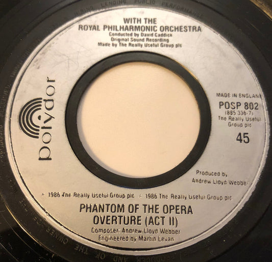 Cliff Richard, Sarah Brightman : All I Ask Of You (7", Single, Jukebox)
