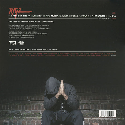 Rigz (2) Produced By Flu* : A Piece Of The Action (12", EP, Ltd, Oli)