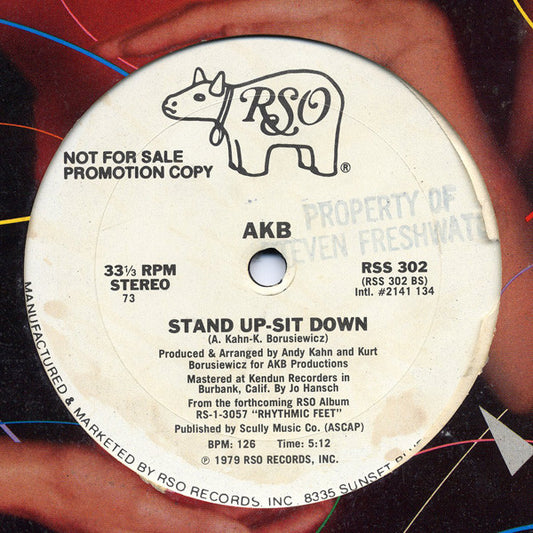 AKB : Stand Up-Sit Down (12", Promo)