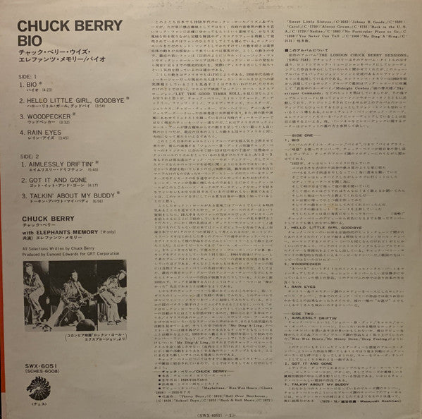 Chuck Berry : Bio (LP, Album, Gat)