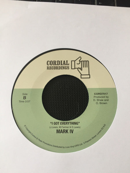 Mark IV (2) : I Knew It Wouldn't Last (7")