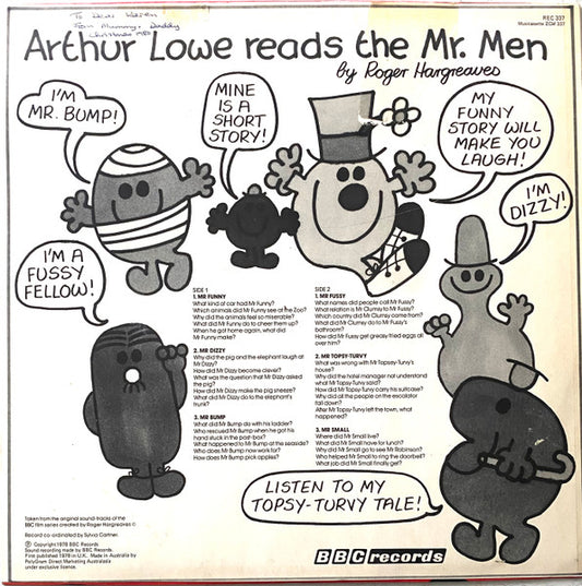 Arthur Lowe : Mr. Men (LP, Comp)