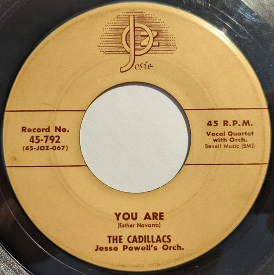 The Cadillacs : Zoom / You Are (7", Single)