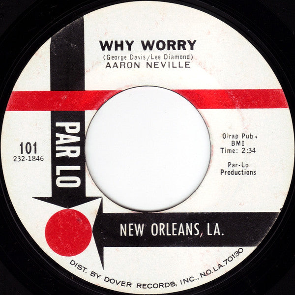 Aaron Neville : Tell It Like It Is / Why Worry (7", Single, Styrene, She)