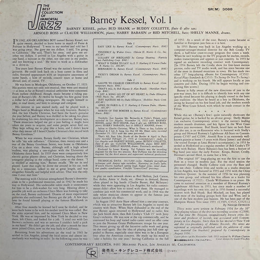 Barney Kessel : 'Easy Like' Barney Kessel Volume 1 (LP, Album, Mono, RE)