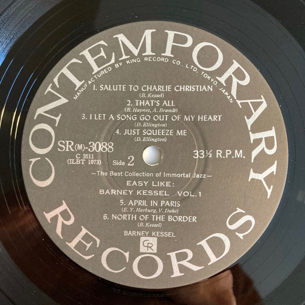 Barney Kessel : 'Easy Like' Barney Kessel Volume 1 (LP, Album, Mono, RE)