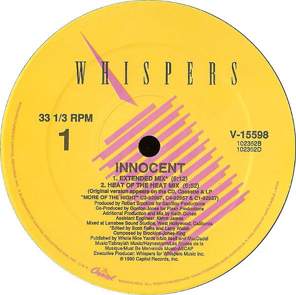 Whispers* : Innocent (12", Single)