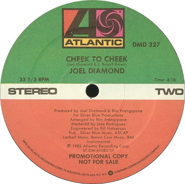 Joel Diamond : Super-Strauss / Cheek To Cheek (12", Promo)