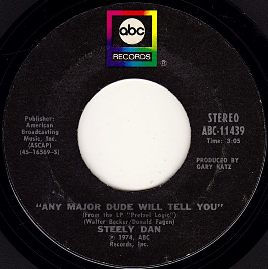 Steely Dan : Rikki Don't Lose That Number (7", Single, Styrene, Pit)