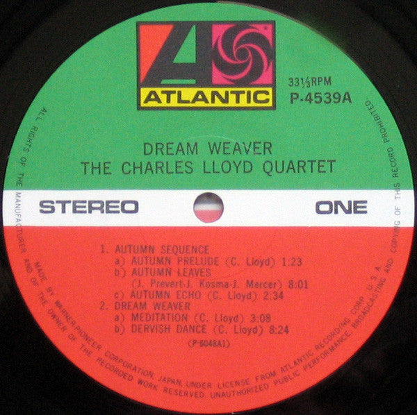 The Charles Lloyd Quartet : Dream Weaver (LP, Album, RE)