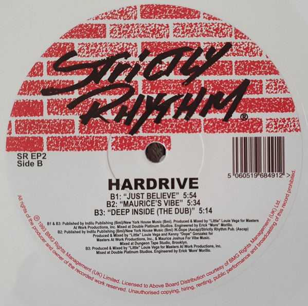 Hardrive : Deep Inside (12", EP, RE, RM, RP, Whi)