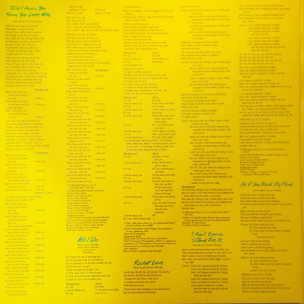 Stevie Wonder : Hotter Than July (LP, Album, Sup)