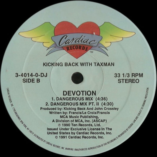 Kicking Back With Taxman : Devotion (12", Single, Promo)