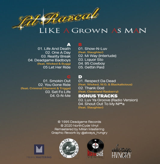 Lil' Rascal* : Like A Grown As Man (2xLP, Ltd, Num, RE, RM, S/Edition)