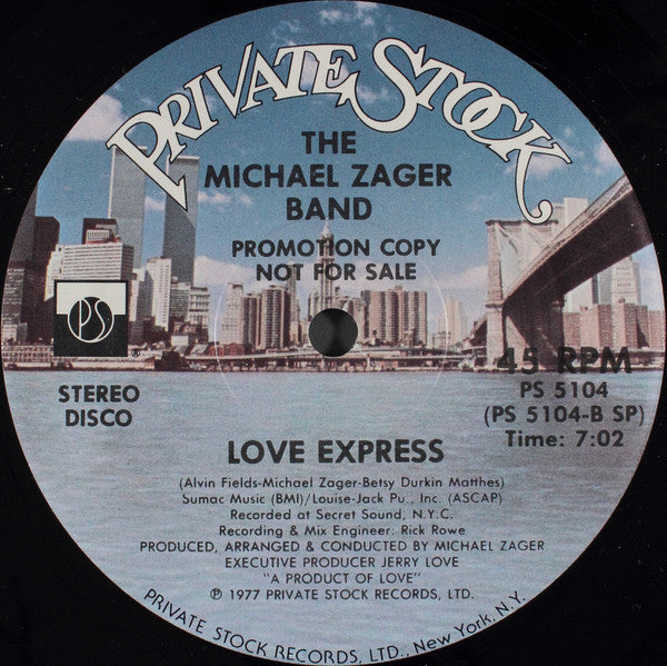 The Michael Zager Band : Let's All Chant / Love Express (12", Promo)