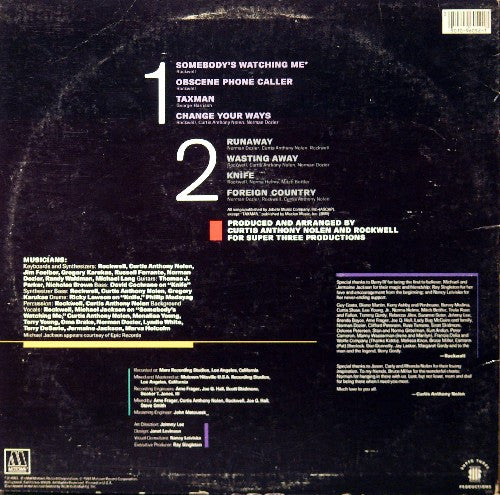 Rockwell : Somebody's Watching Me (LP, Album)