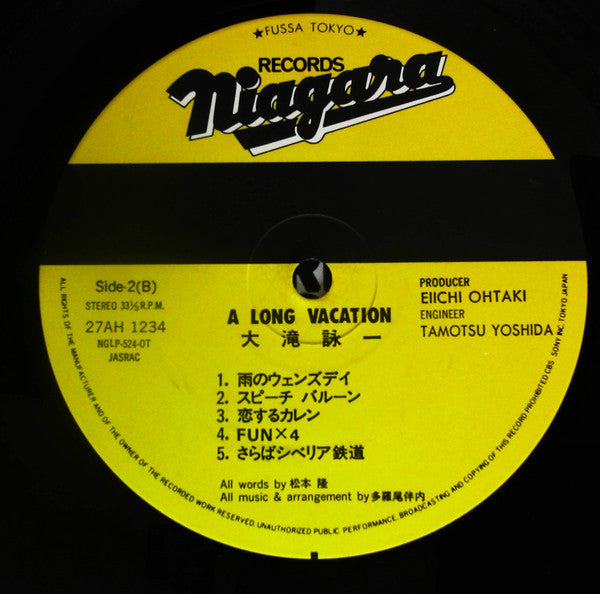Eiichi Ohtaki : A Long Vacation (LP, Album, Pri)