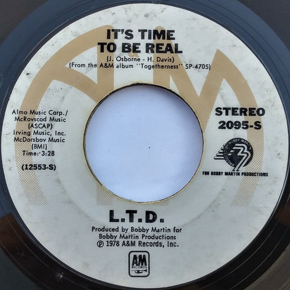 L.T.D. : We Both Deserve Each Others Love (7", Styrene, Mon)