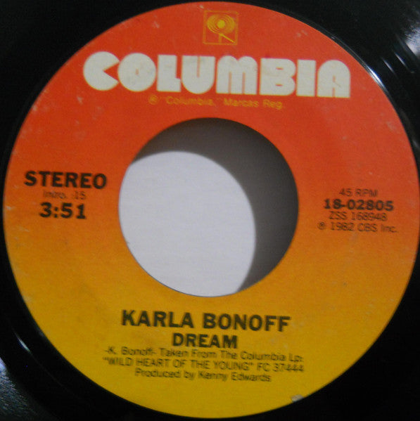 Karla Bonoff : Personally / Dream (7", Single, Styrene, Pi)