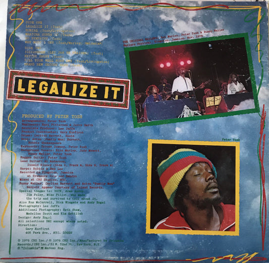 Peter Tosh : Legalize It (LP, Album, Pit)