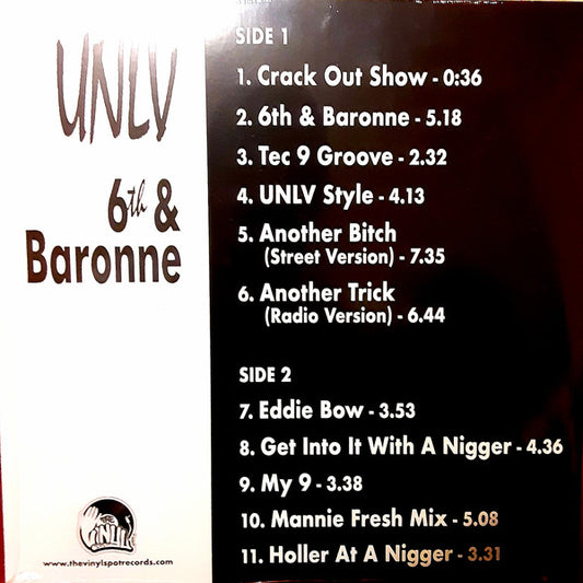 U.N.L.V. : 6th & Baronne (LP, Album, Ltd, Num, RE)
