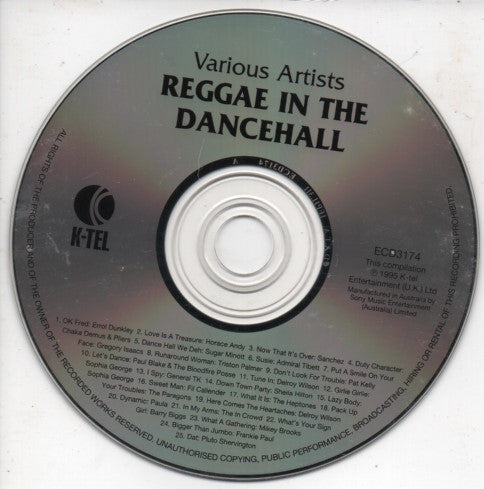 Various : Reggae In The Dancehall (CD, Comp)