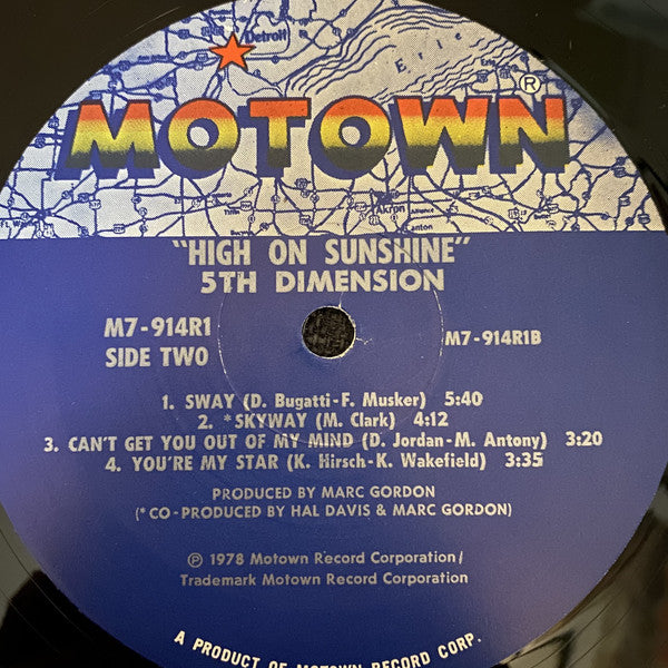 The 5th Dimension* : High On Sunshine (LP, Album)