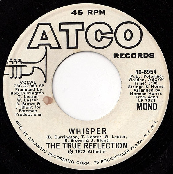 The True Reflection : Whisper (7", Single, Mono, Promo)