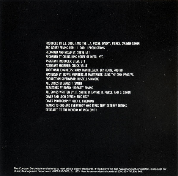 LL Cool J : Bigger And Deffer (CD, Album, RP)