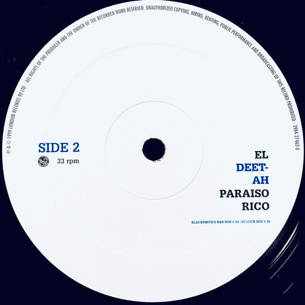 Deetah : El Paraiso Rico (12", Single)