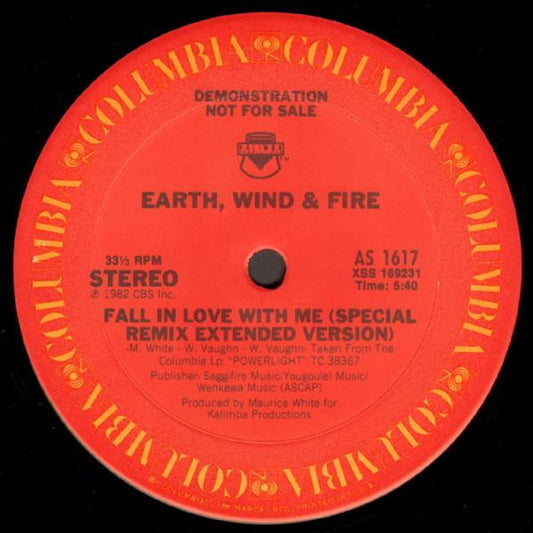 Earth, Wind & Fire : Fall In Love With Me (12", Promo)