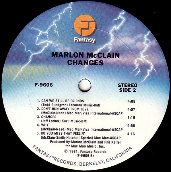 Marlon McClain : Changes (LP, Album)
