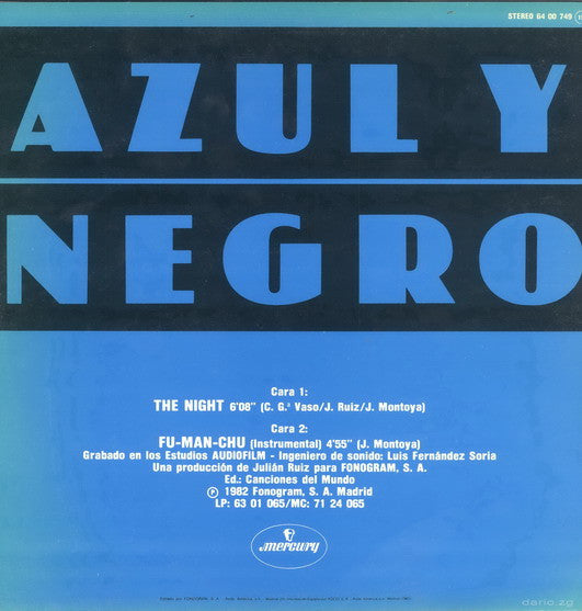 Azul Y Negro : La Noche (12", Maxi)