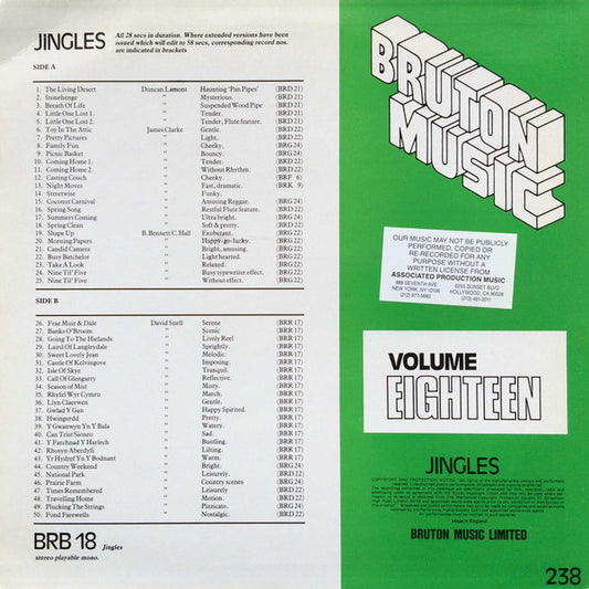 Various : Jingles, Volume Eighteen (LP)