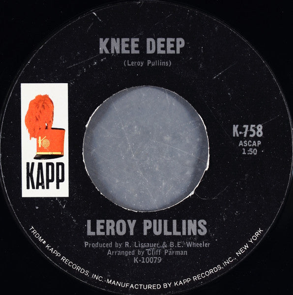 Leroy Pullins : I'm A Nut (7", Styrene, Pit)